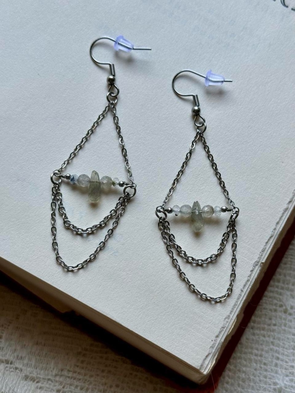 Labradorite Chandelier Earrings